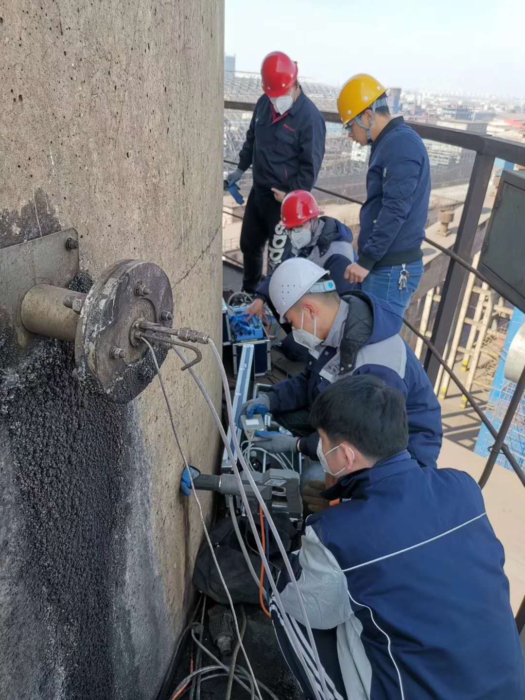 固定污染源煙塵煙氣采樣現(xiàn)場(chǎng)